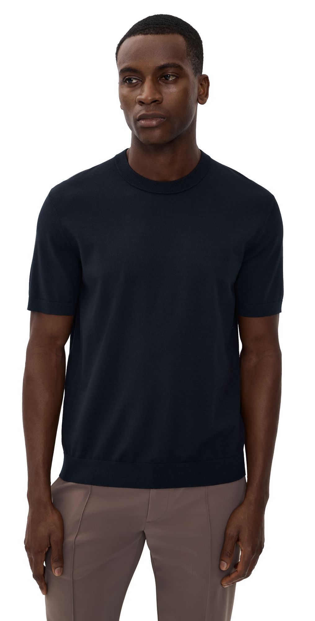 Theory Light Bilen Knit Soris Tee Dark Eclipse L