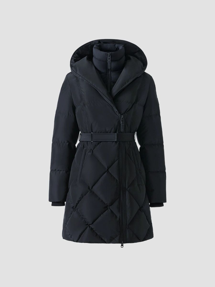 Mackage Women's Ayumi 2-In-1 Long Down - Black - Size Medium