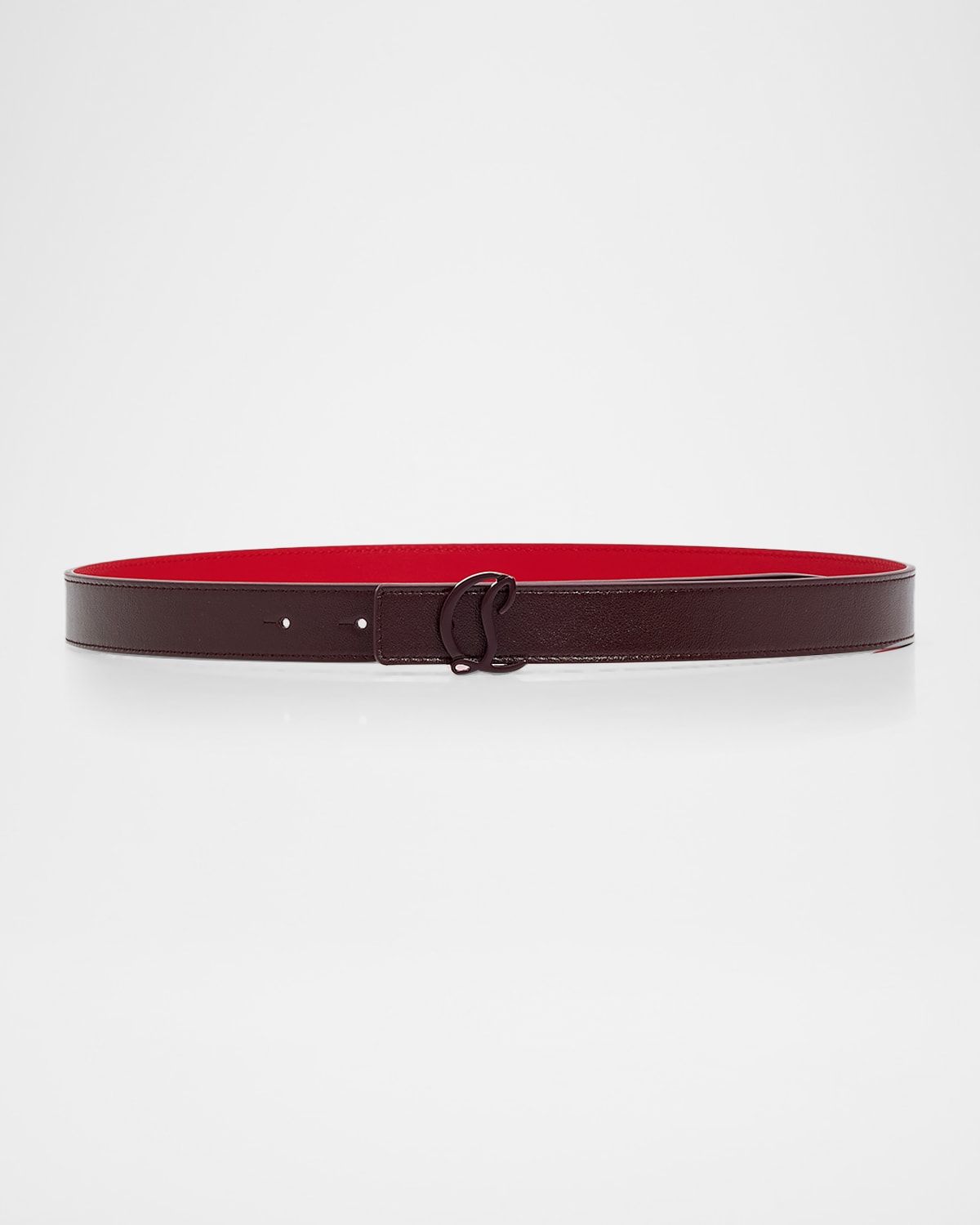 Loubi54 Reversible Belt in Calf Leather