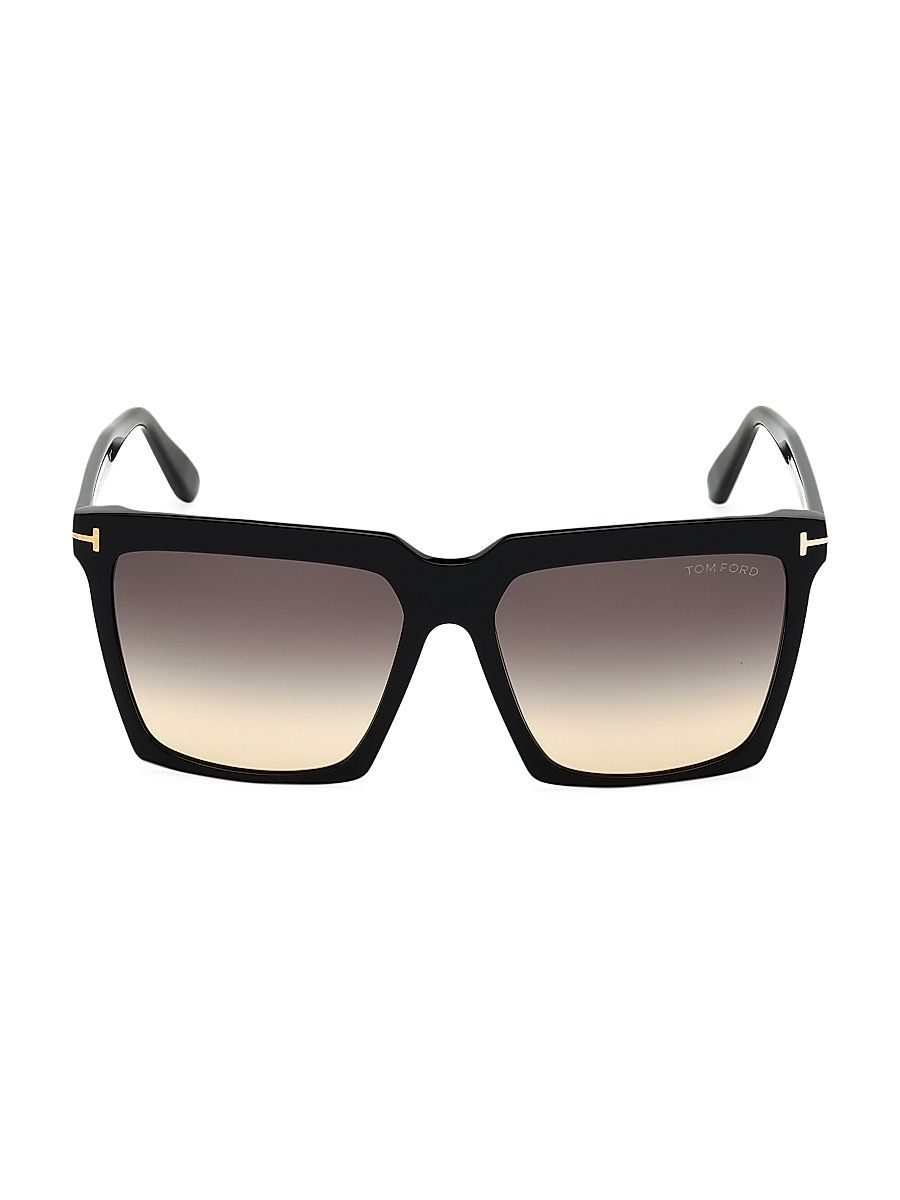 Women's Sabrina 58MM Square Sunglasses - Black