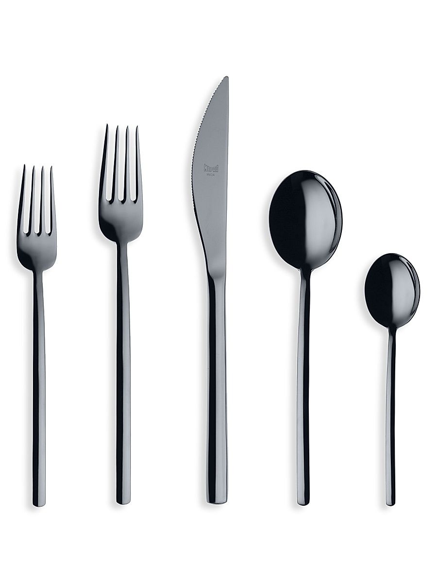 Due Oro Nero 5-Piece Flatware Set