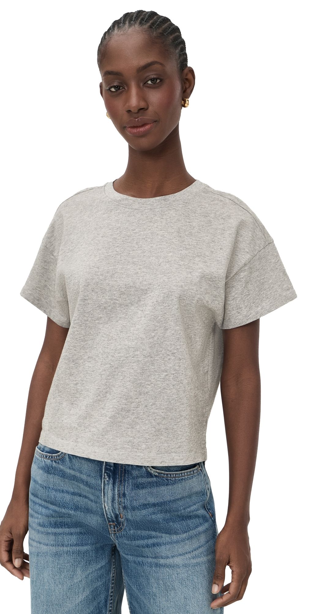 rag & bone Kelly Boxy Jersey Tee White L