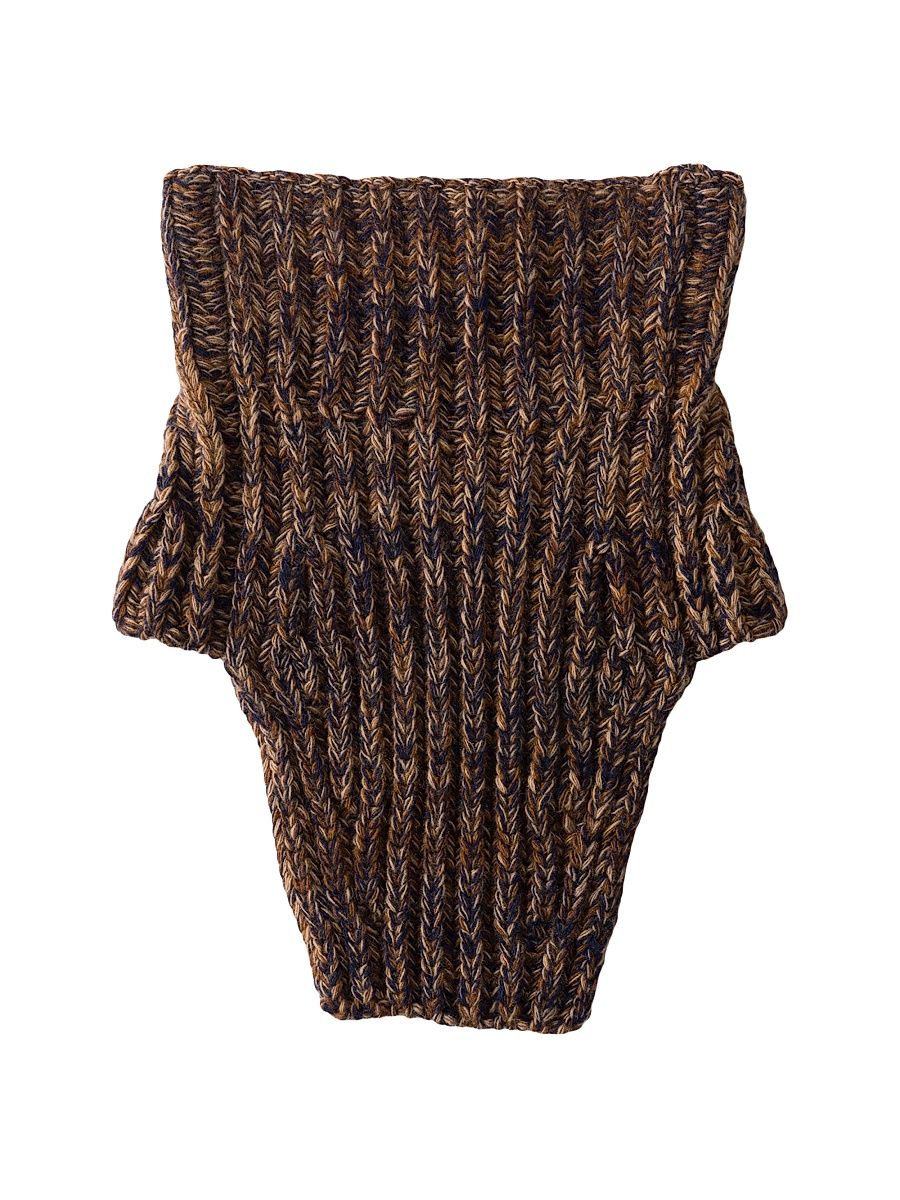 Men's Wool and Cashmere Dickey - Brown