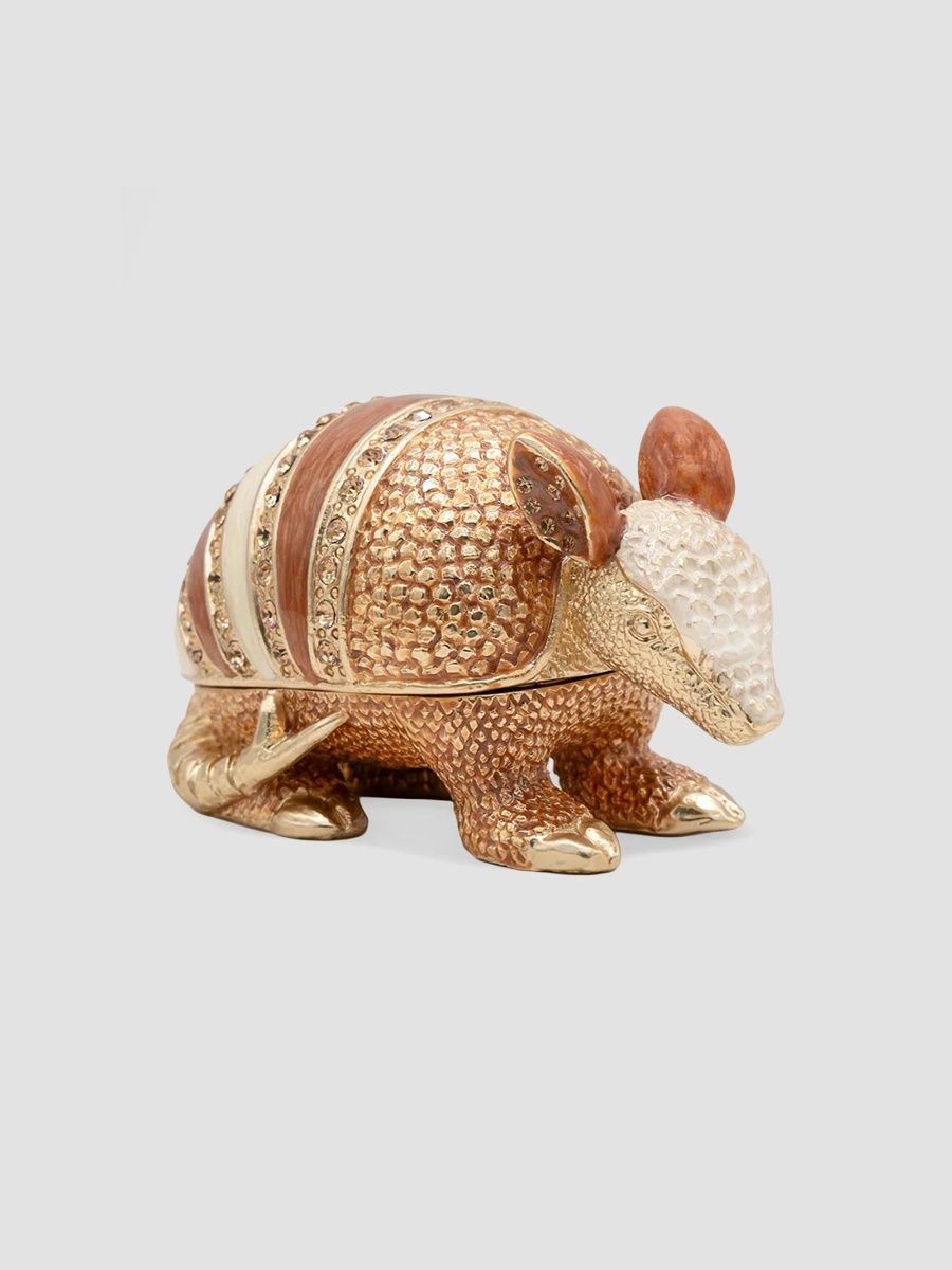 Jay Strongwater Flora Fauna Armi Armadillo Box - Multi