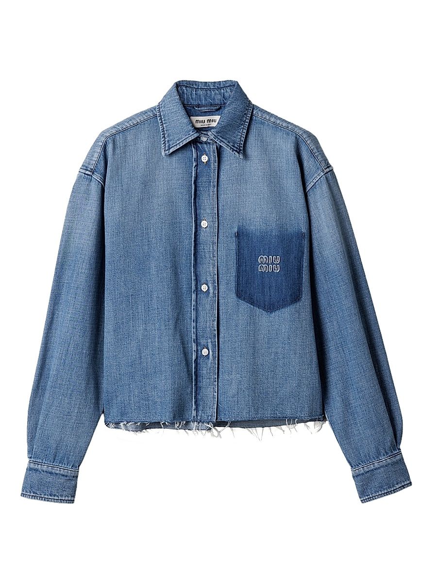 Women's Denim Shirt - Blue - Size 6