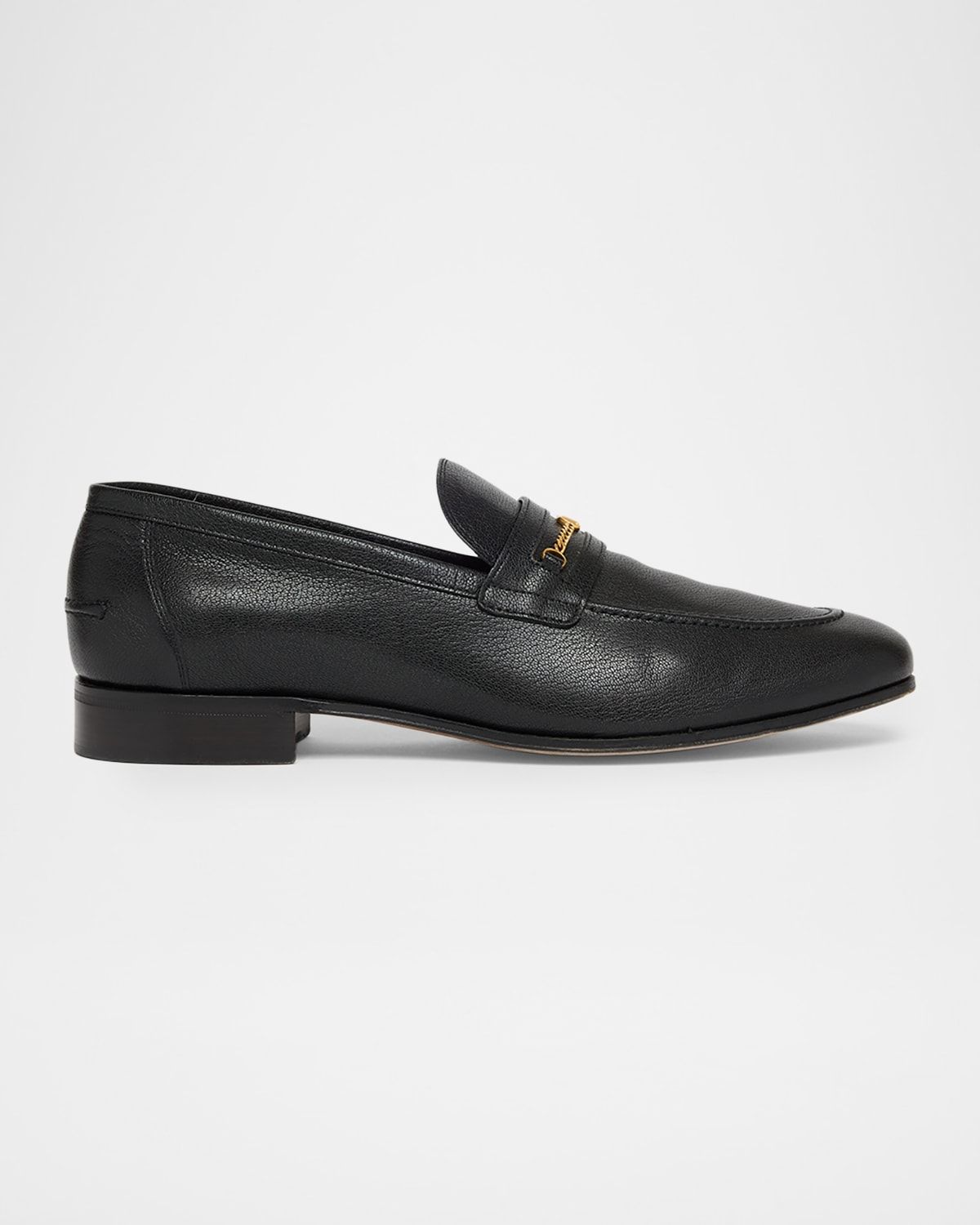 Men & apos;s Vlogo Signature Chain Kidskin Loafers