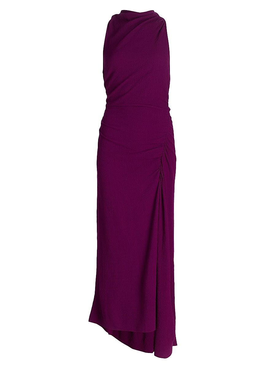 Women's Inez Bias-Cut Draped Dress - Jewel - Size 14