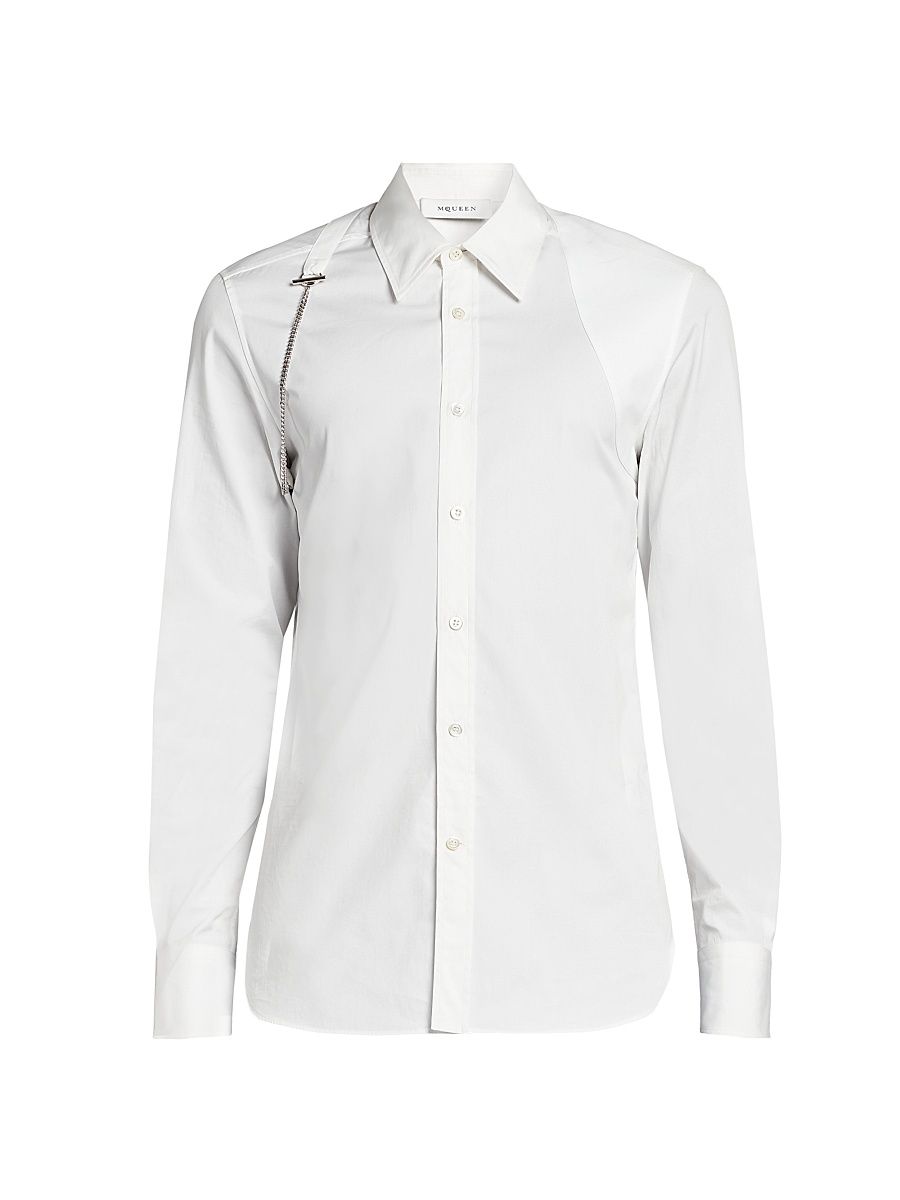 Men's T-Bar Harness Shirt - Optical White - Size 17