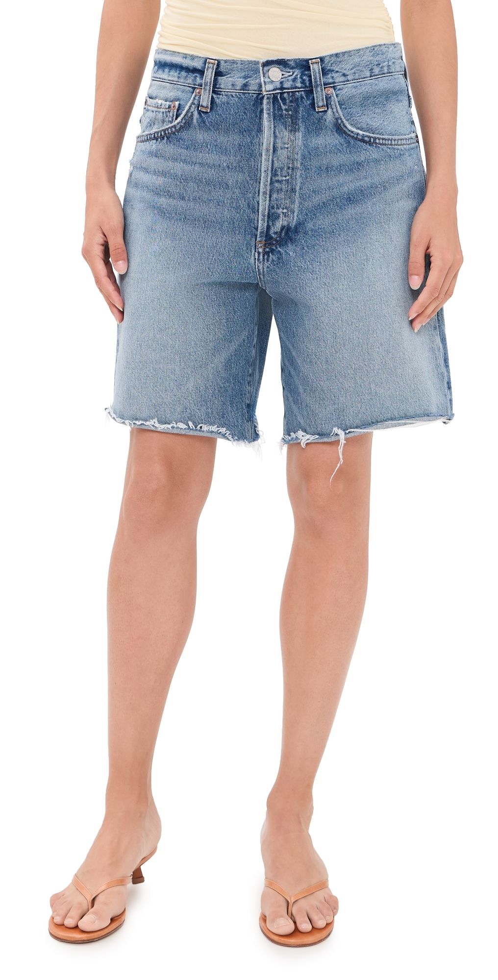 AGOLDE Indra Jean Shorts: Hip Slung Baggy Journal 25