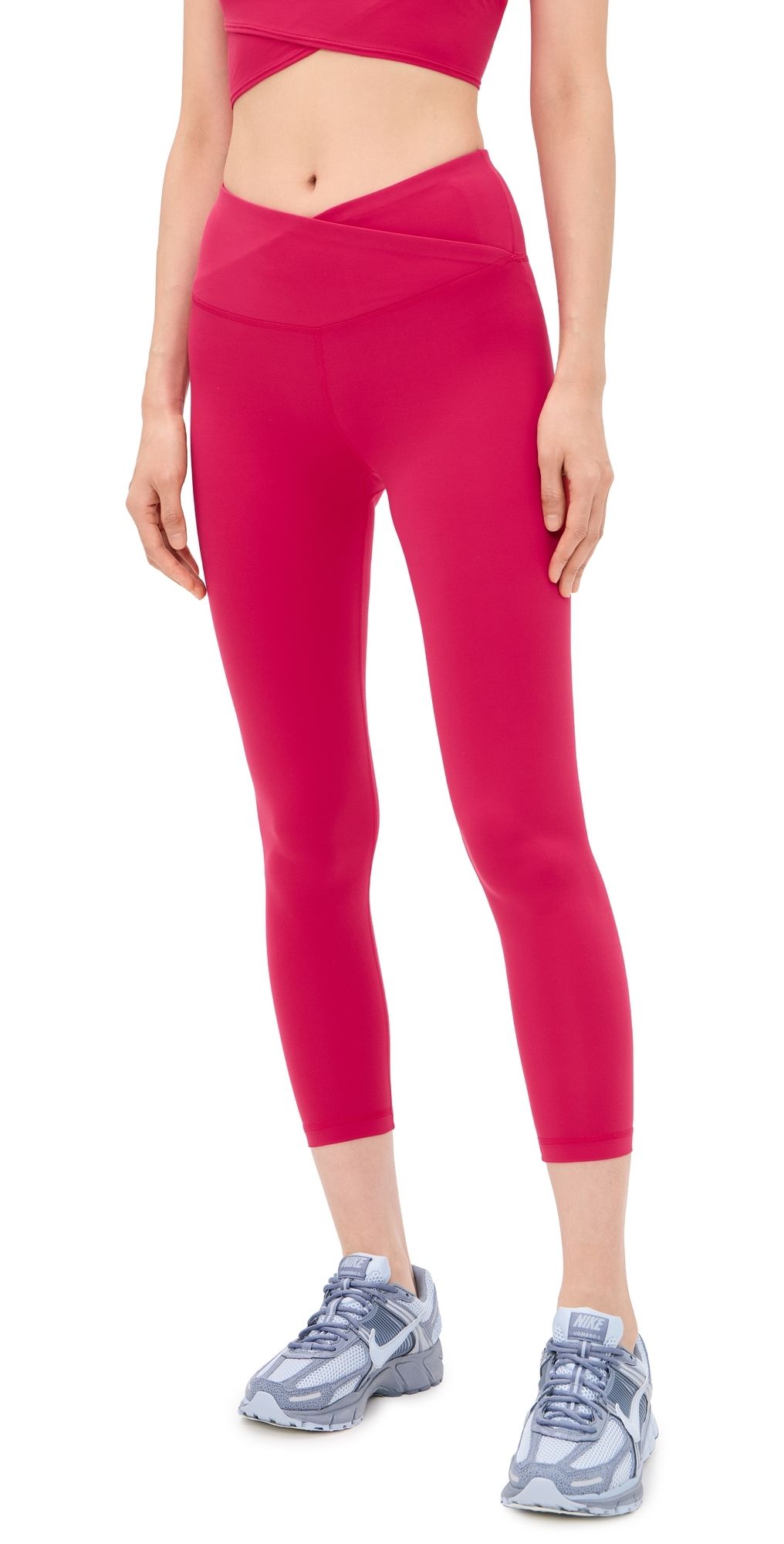 Sweaty Betty All Day 7/8 Wrap Waist Leggings Crimson Red XXL