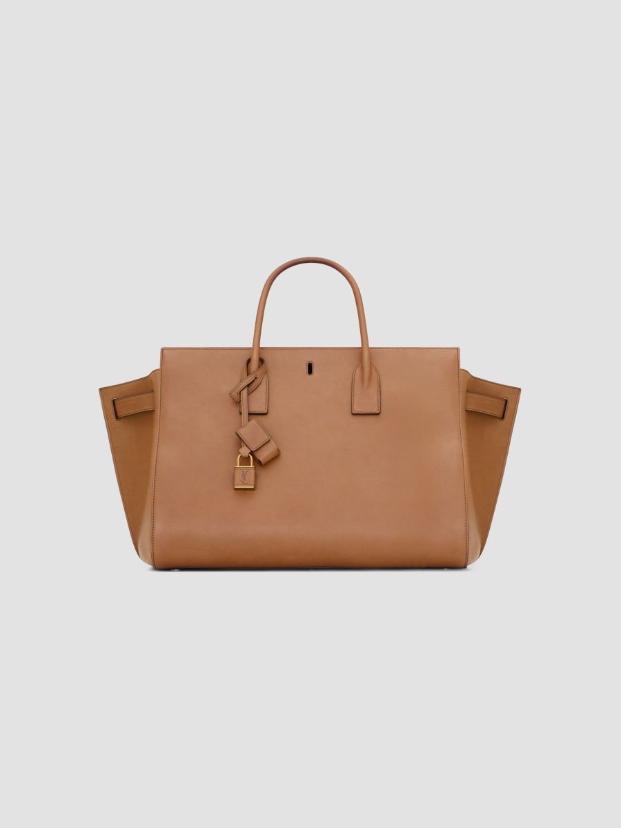Saint Laurent Women's Sac De Jour in Tote Bag - Toasted Brown