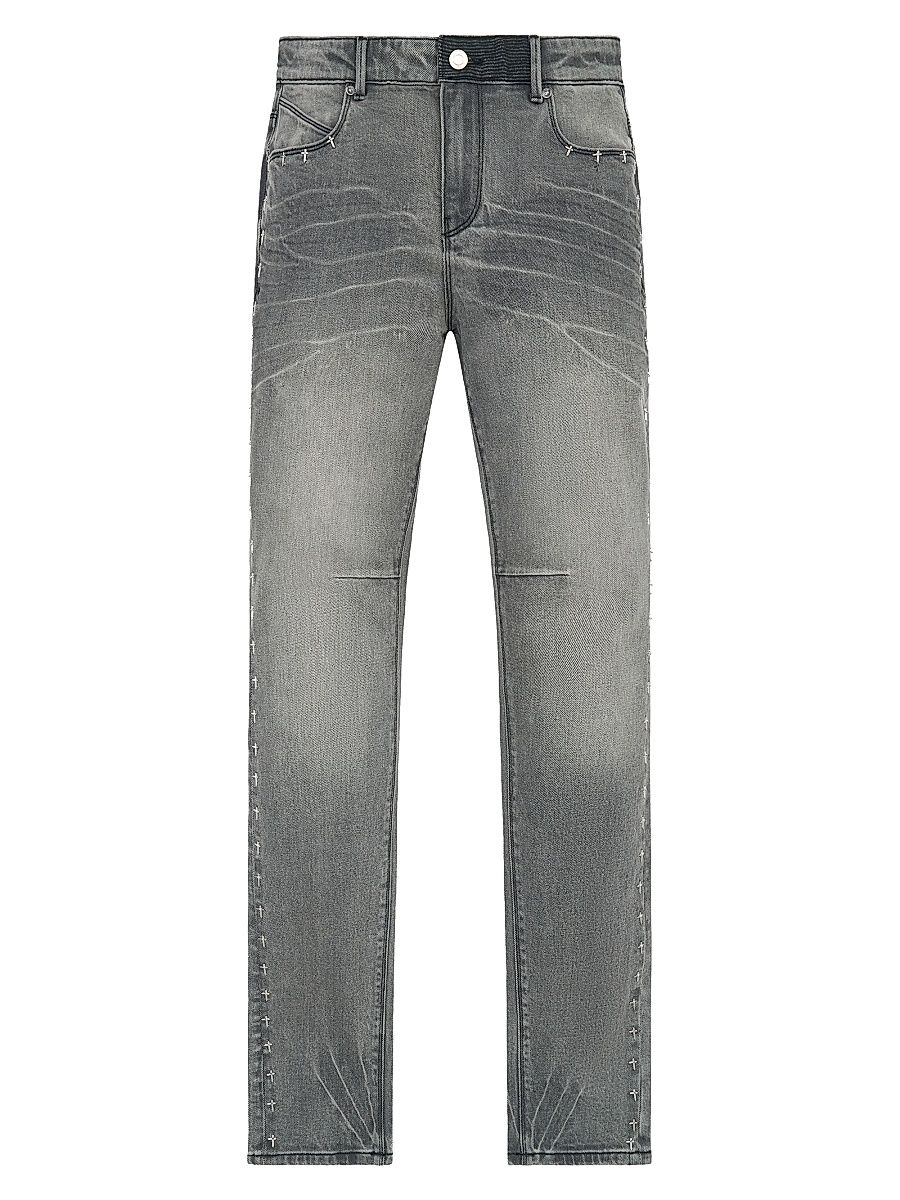 Men's Exodus Bryant Side Cross Skinny Jeans - Iron Haze Side Cross - Size 38