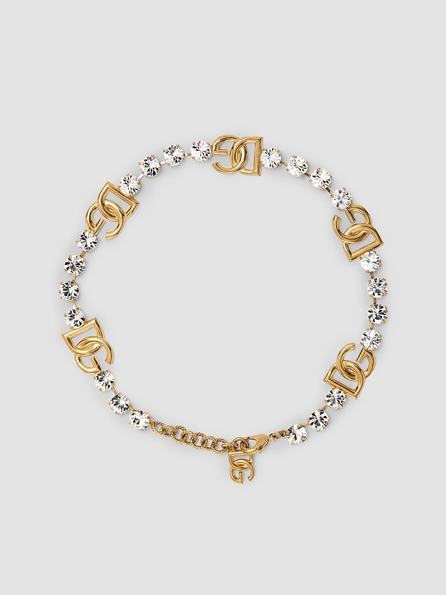 Women's Goldtone & Glass Crystal Monogram Necklace - Gold
