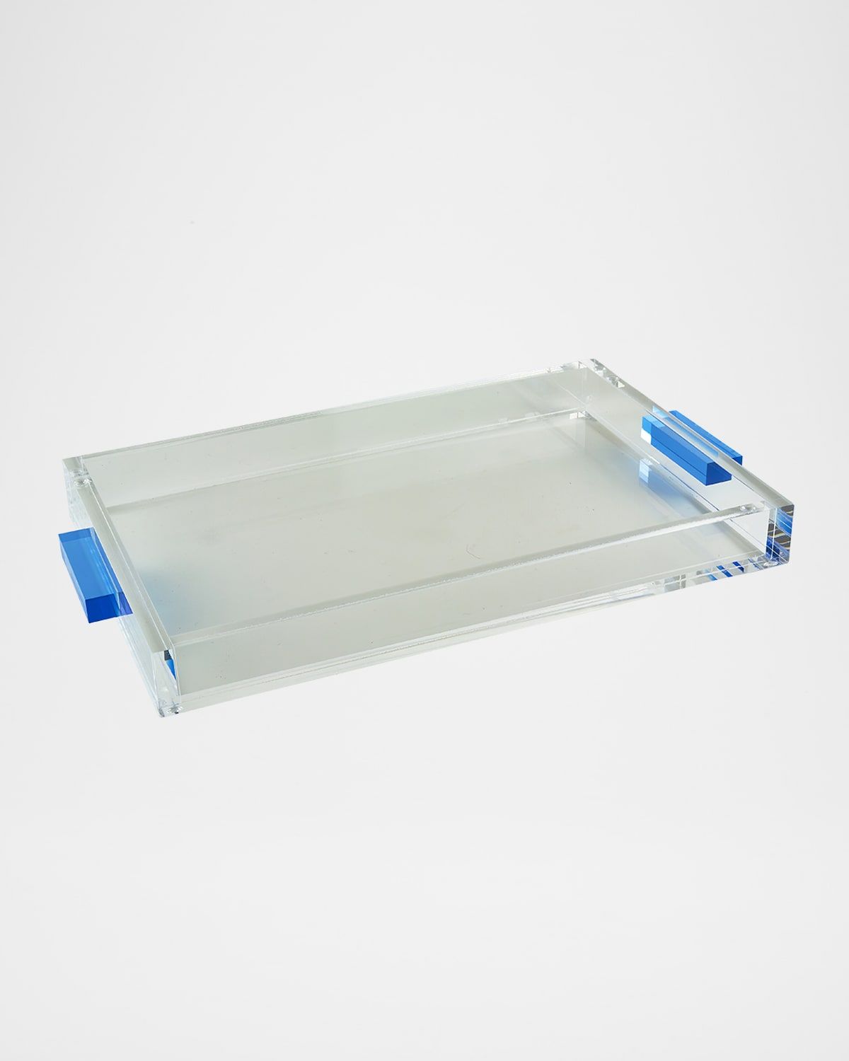Clear Lucite Tray with Handles