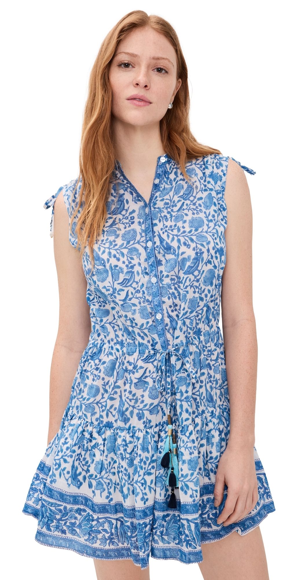 Bell Paula Mini Dress Blue White XL