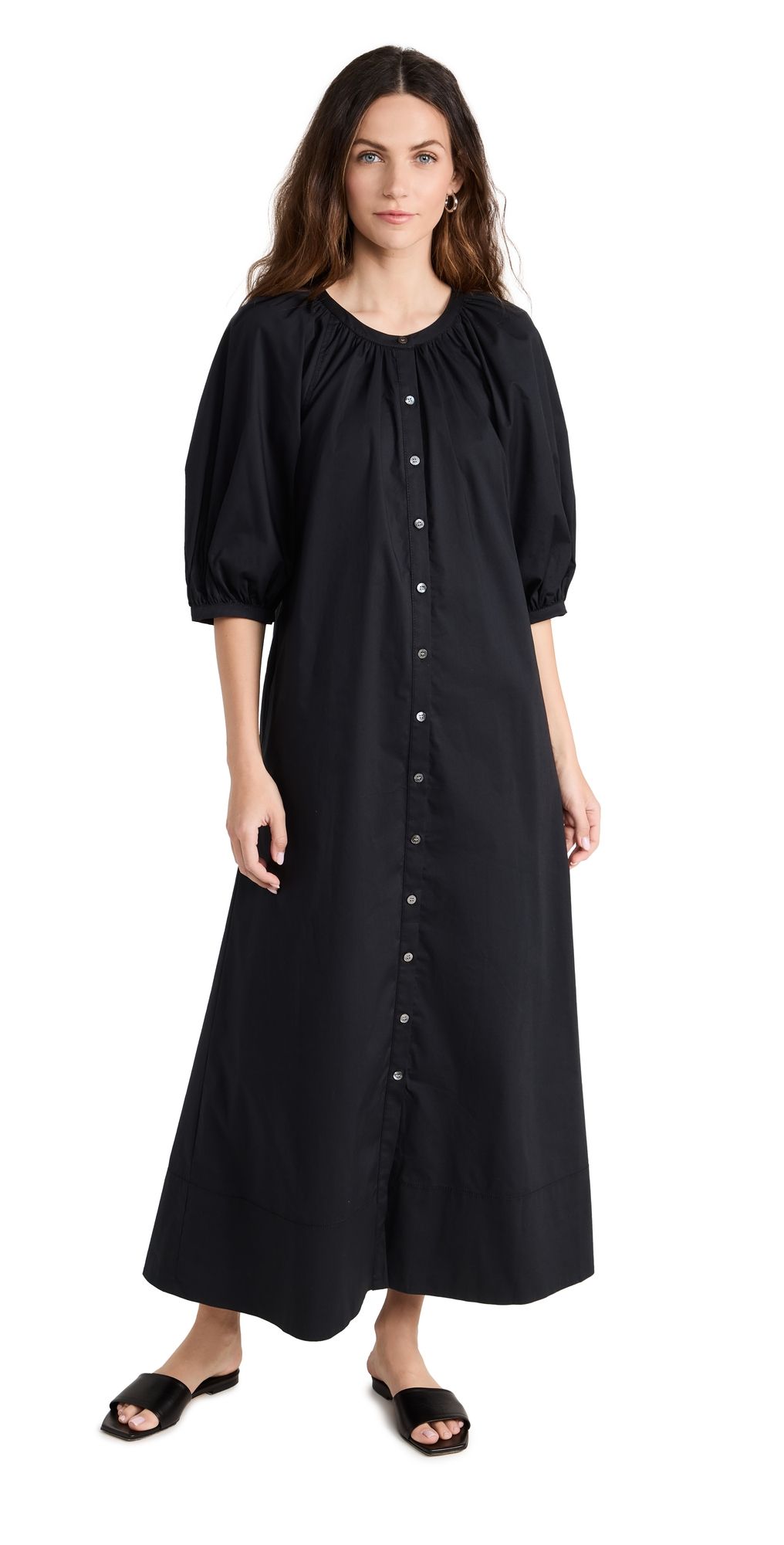 STAUD Vincent Dress Black XS