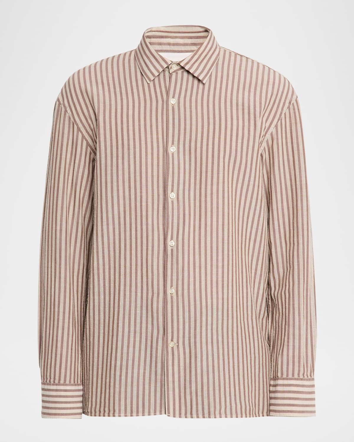Men & apos;s Cotton Stripe Classic-Fit Button-Down Shirt