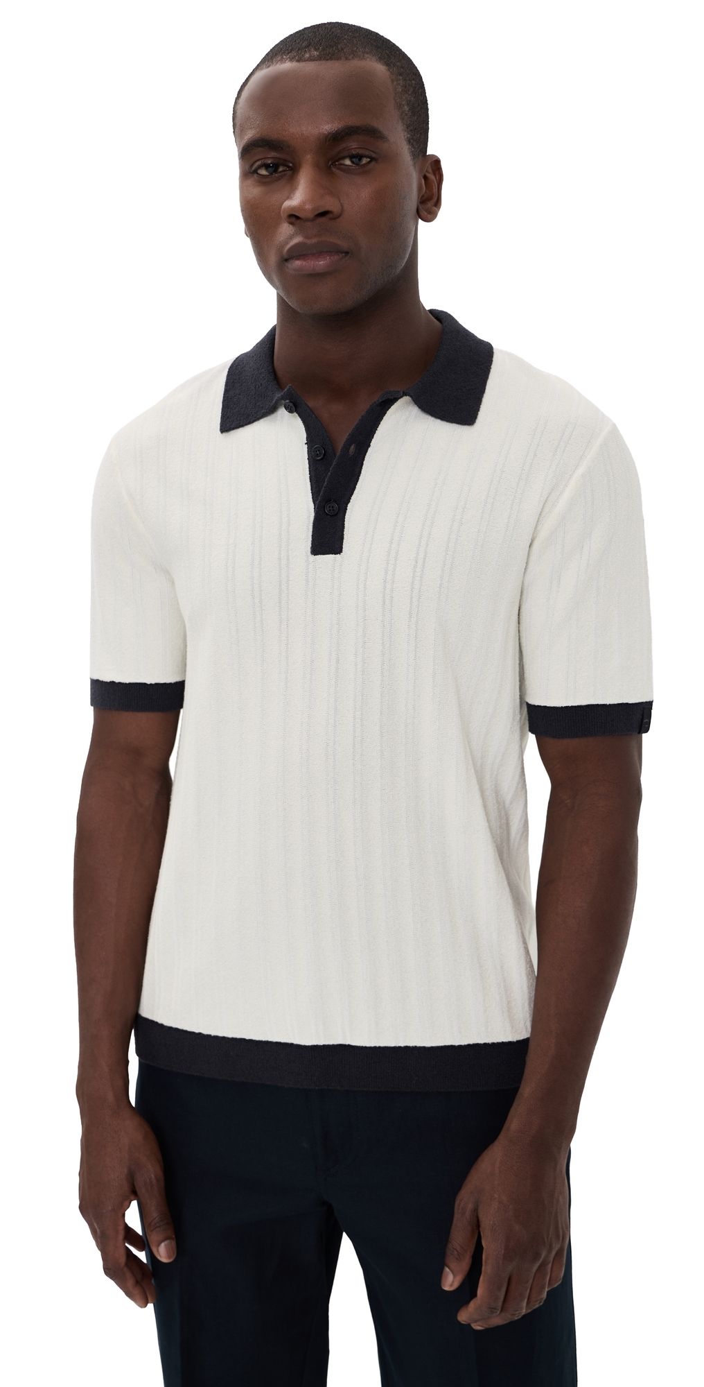 rag & bone Zuma Stripe Dalton Shirt Chalk M