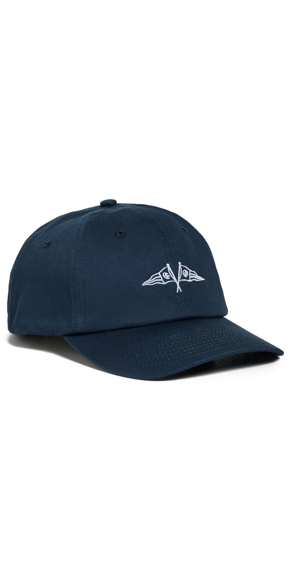 Quiet Golf Pennant Dad Hat Navy One Size