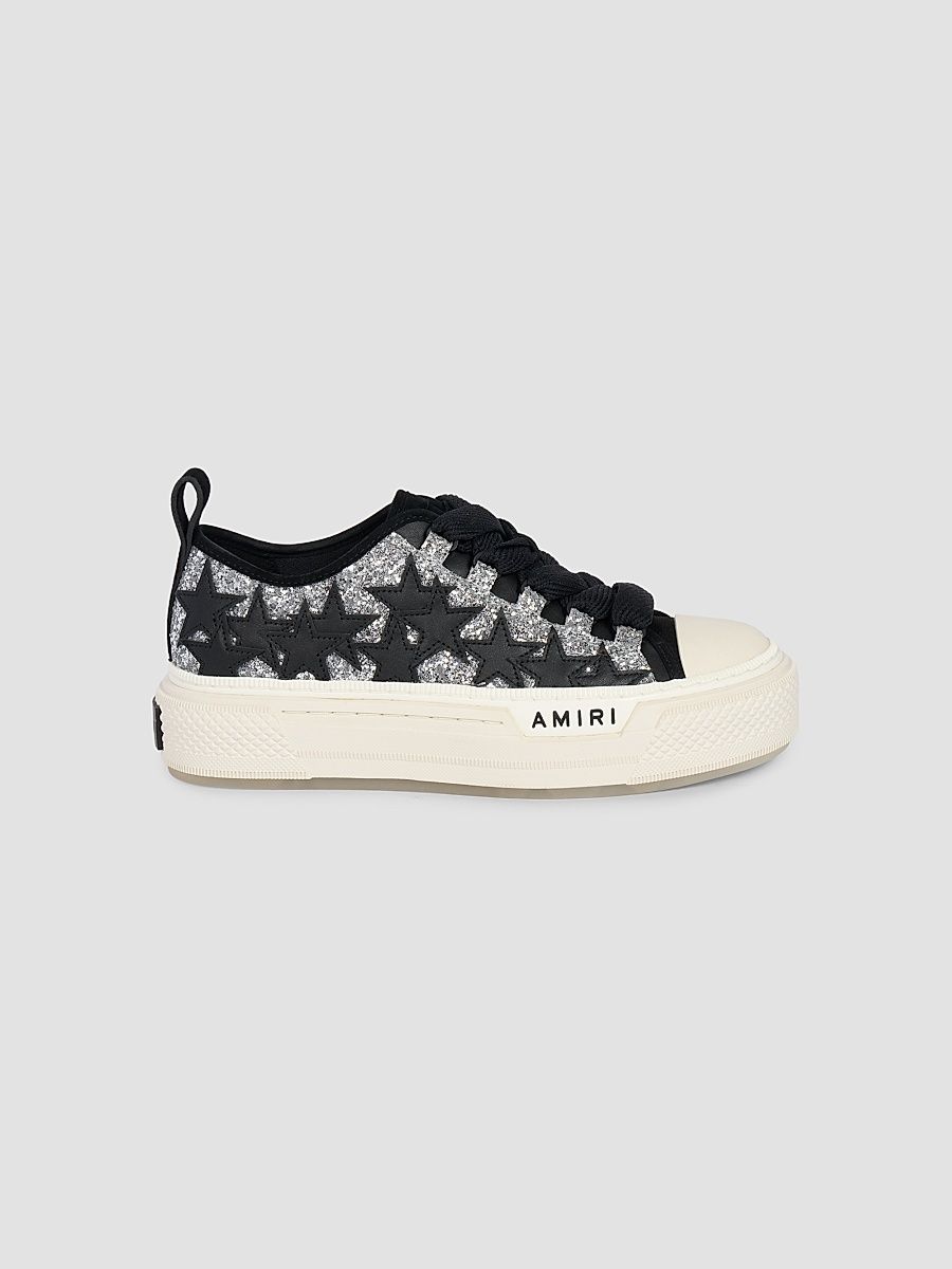 Women's Embellished Logo Low-Top Sneakers - Grey - Size 6