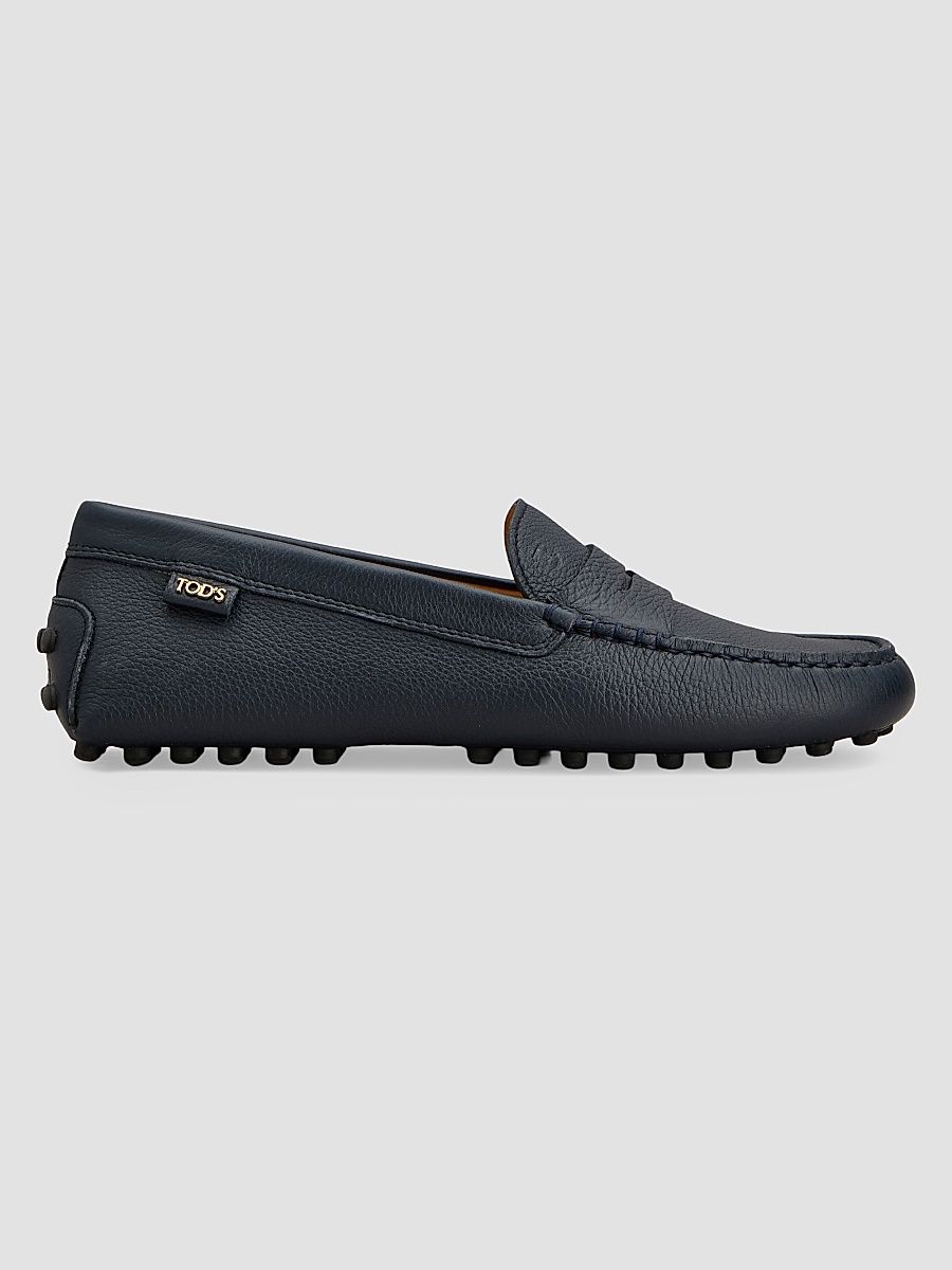 Women's Gommino Leather Loafers - Blue Navy - Size 12