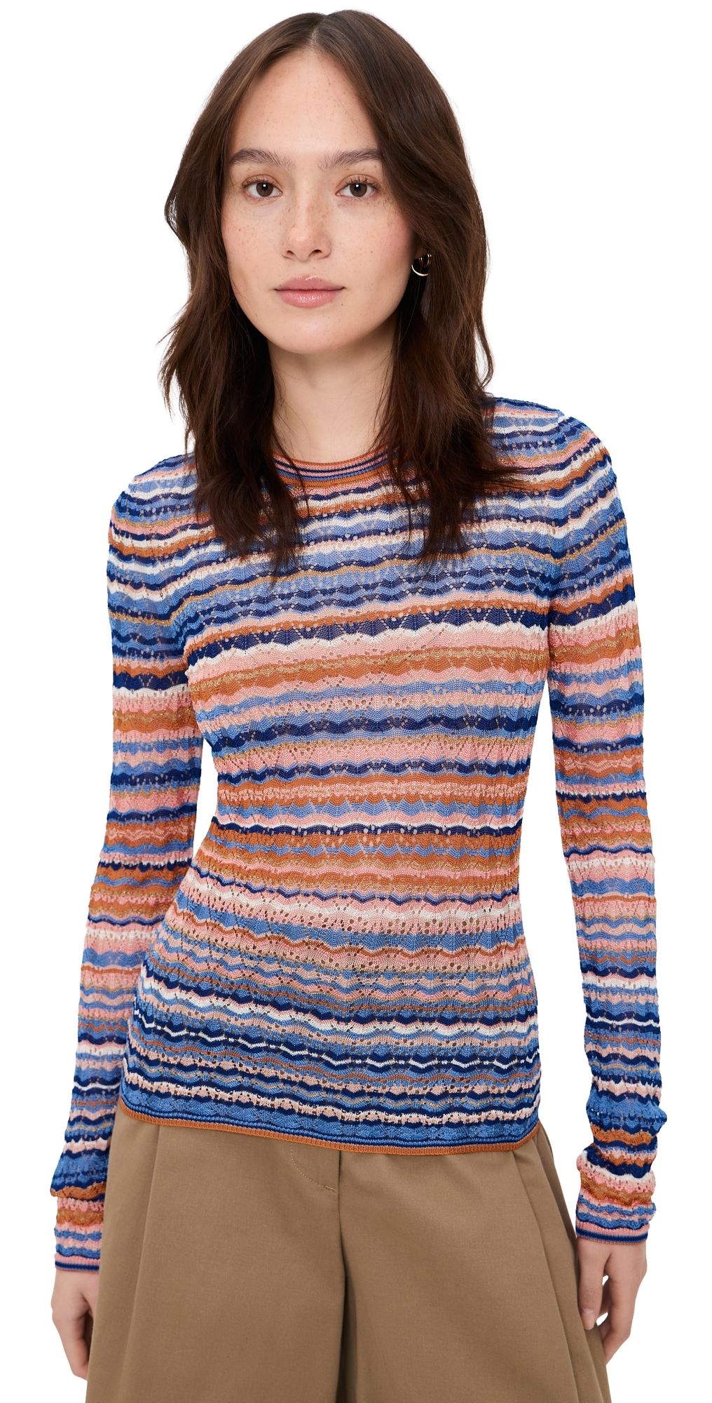 Ulla Johnson Lunaire Knit Top Sunset L