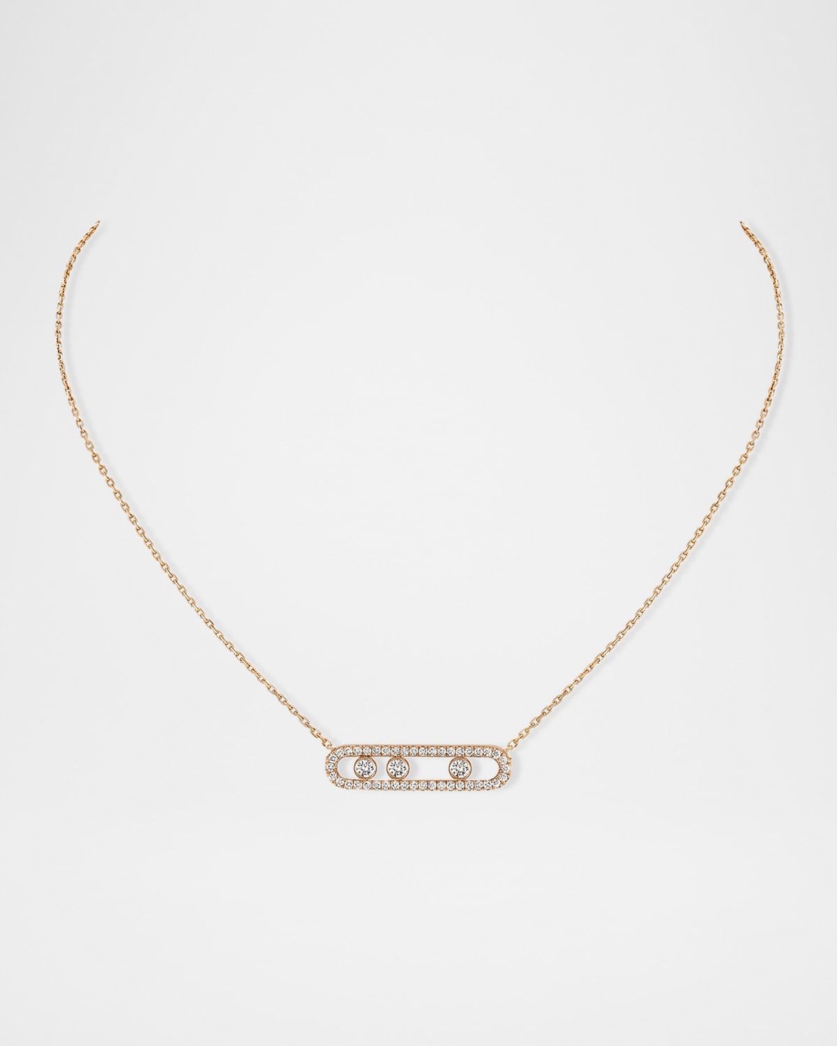 MOVE PAVE DIAMOND NECKLACE