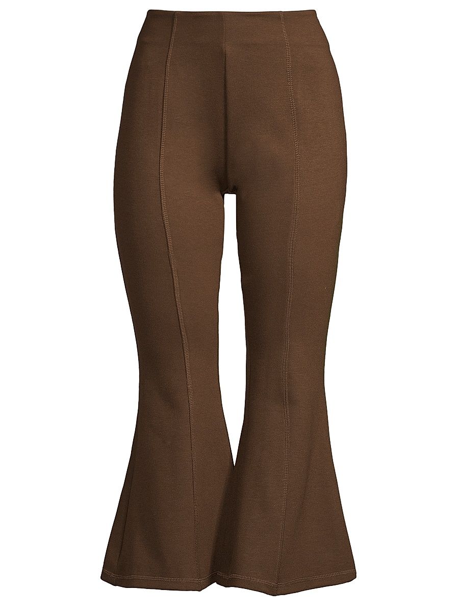 Women's Unapologetic Presence Bell Bottom Pants - Coco Brown - Size Large