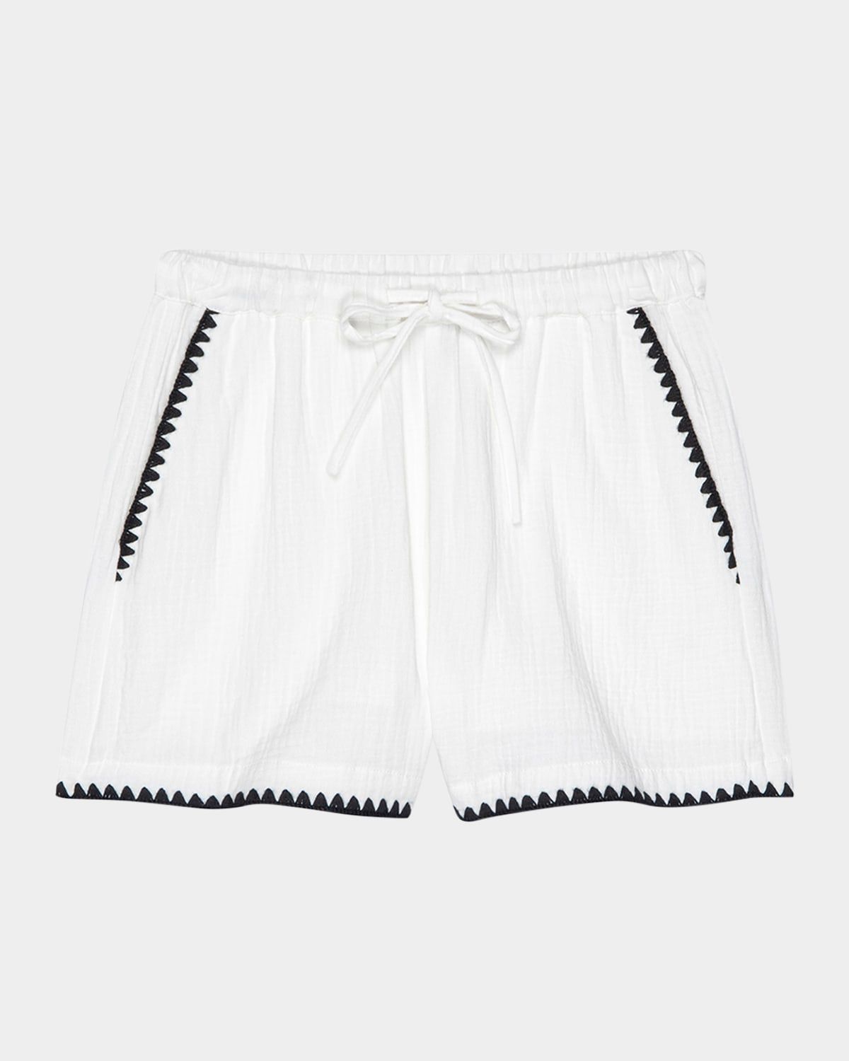 Sunny Embroidered Gauze Shorts