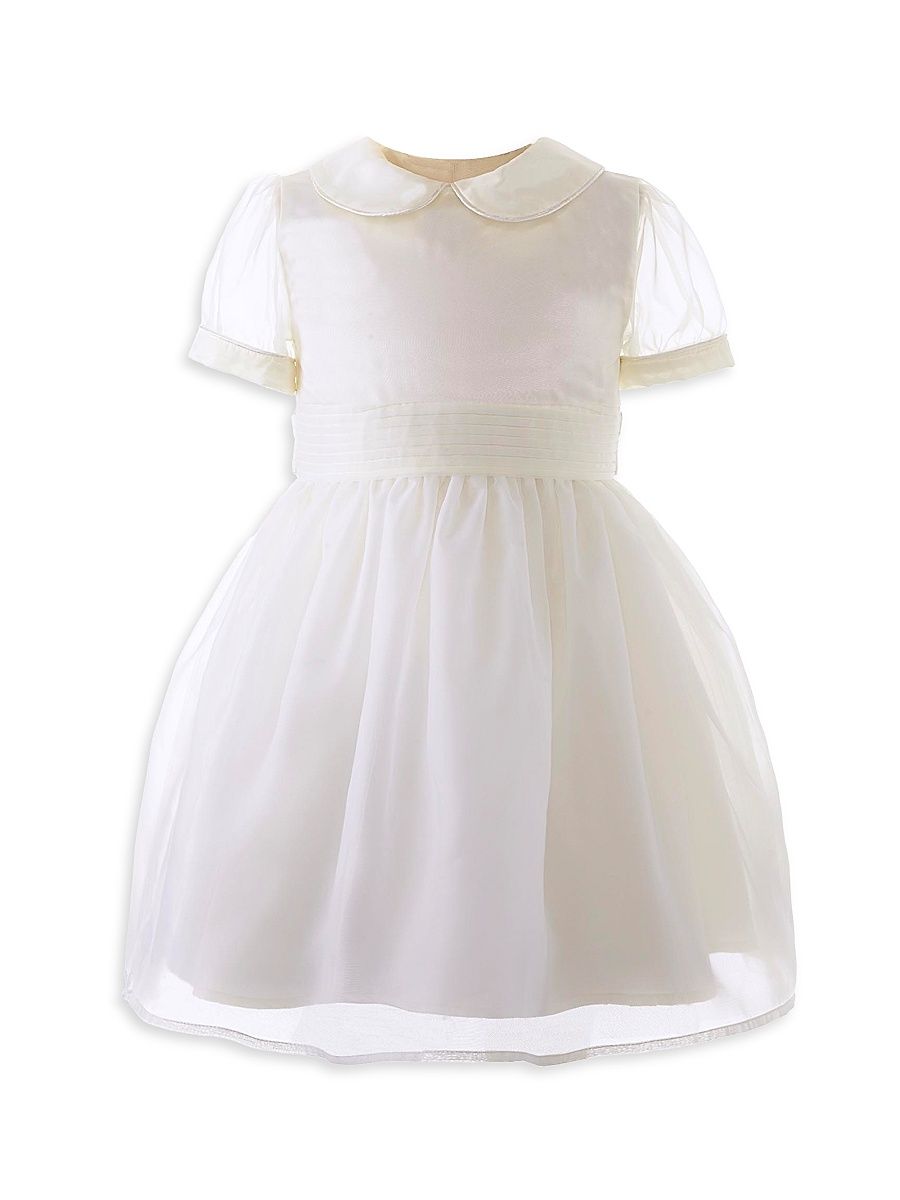 Little Girl's & Girl's Organza Pintuck Dress - White - Size 7