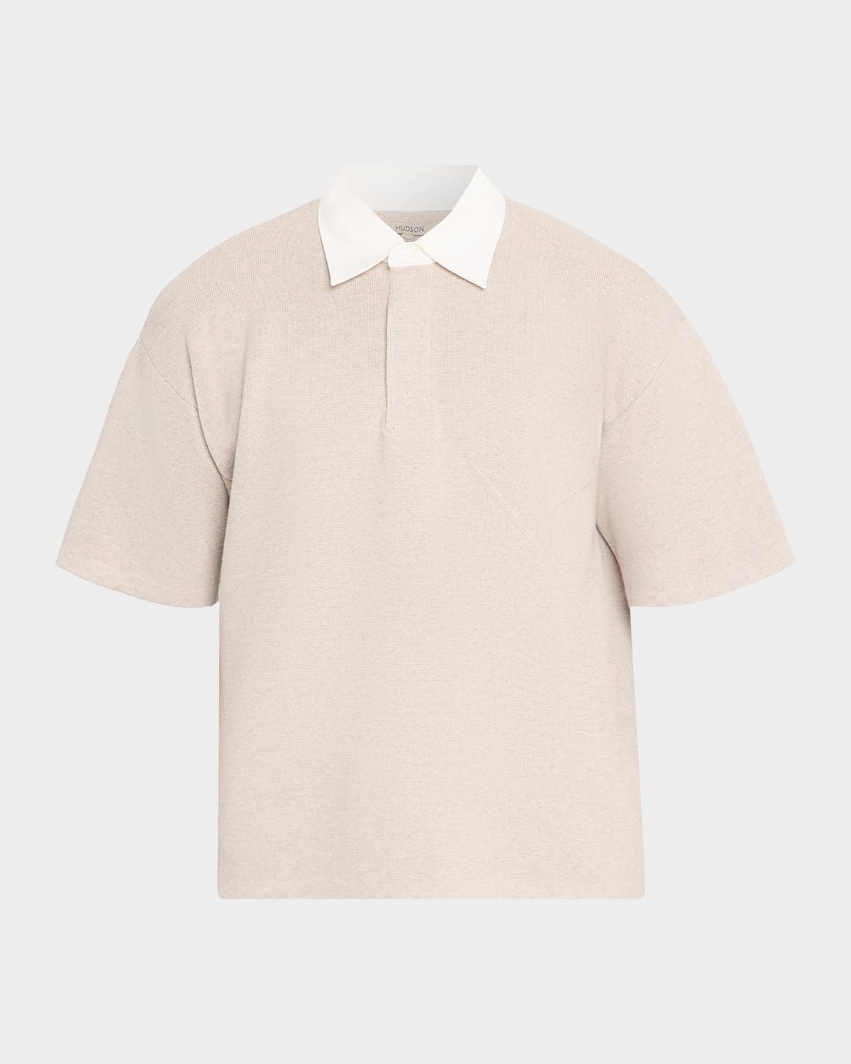 Men & apos;s Contrast-Collar Cotton and Cashmere Polo Shirt