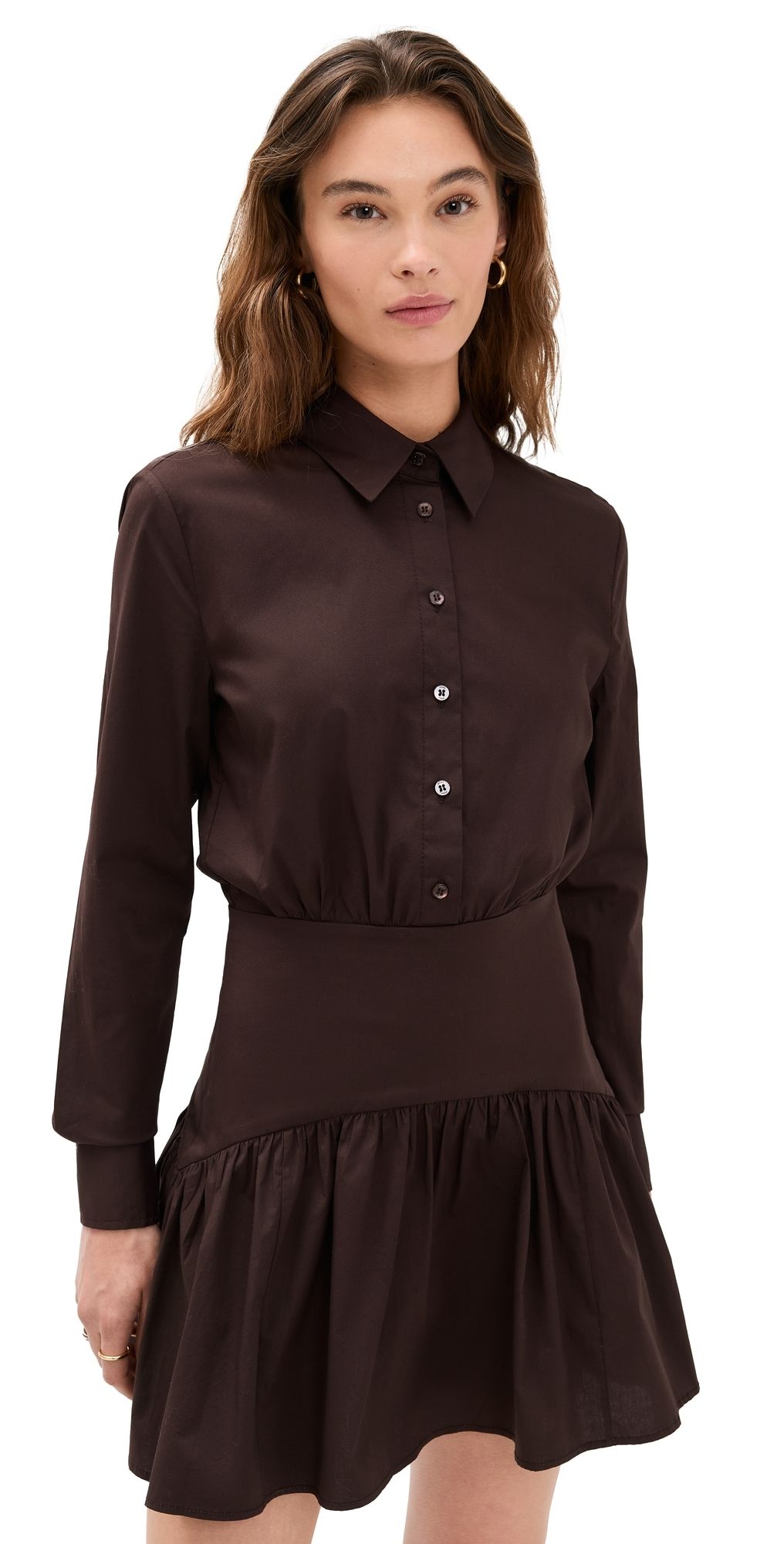 STAUD Rocco Mini Dress Earth 16