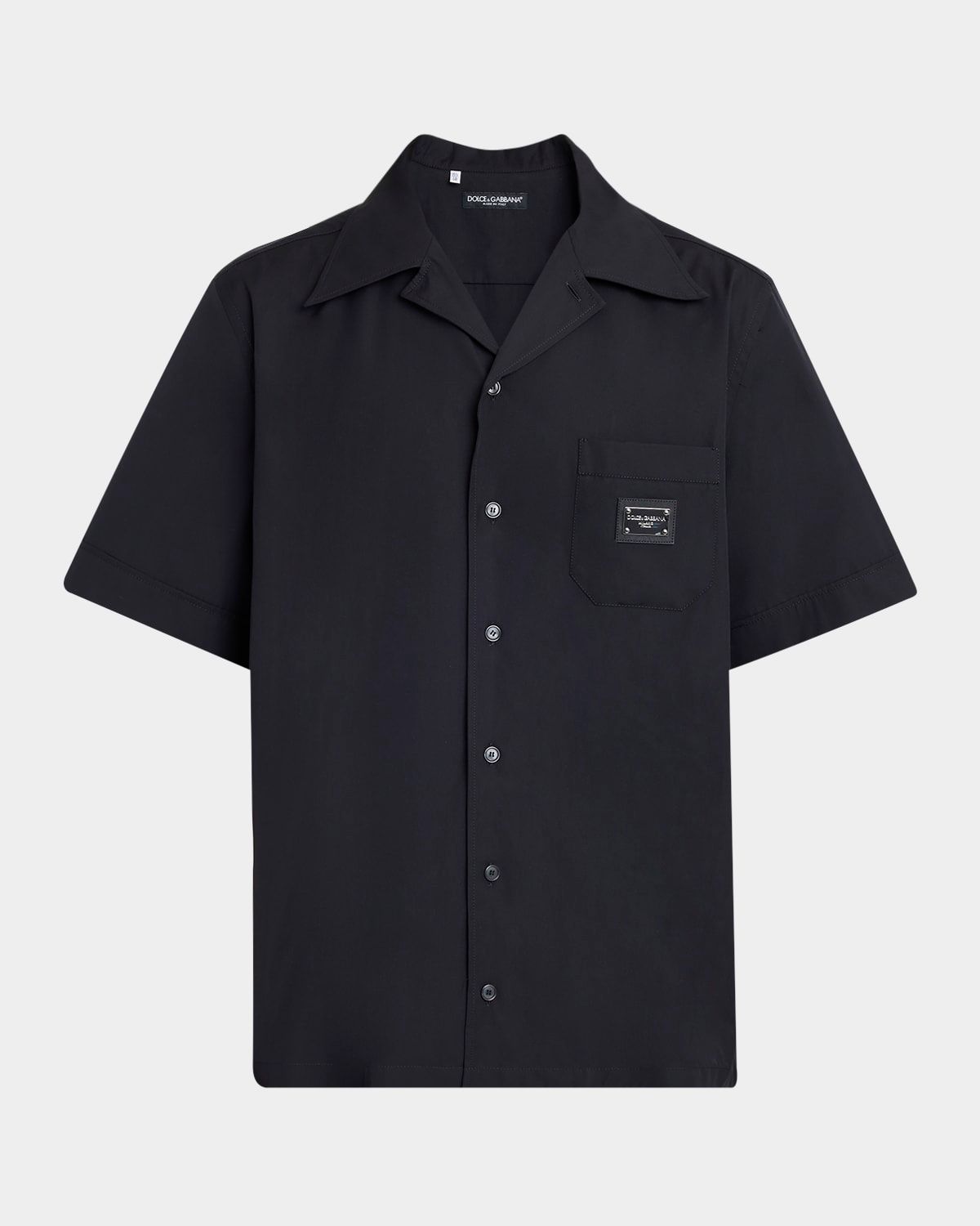 Men & apos;s Logo Plaque Camp Shirt