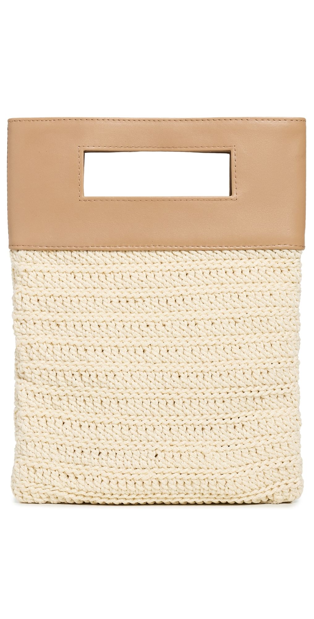 Binge Knitting Aurora Mini Fold Over Clutch Eggshell Combo One Size