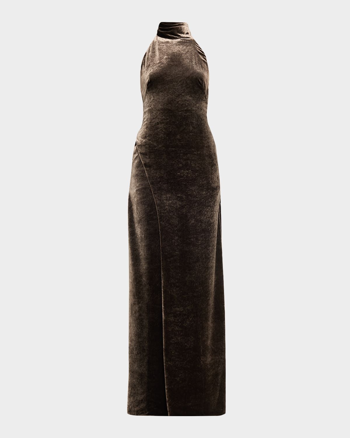 Tatum Velvet Halter Gown