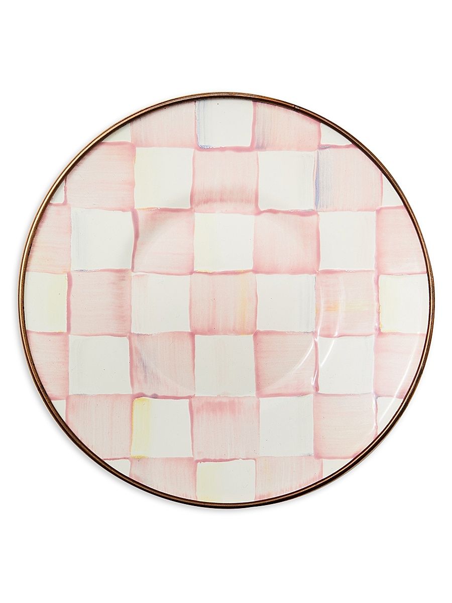 Rosy Check Enamel Saucer