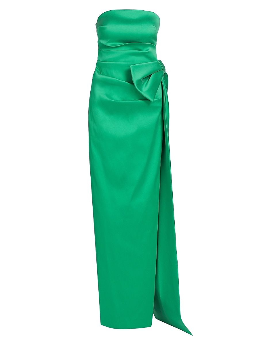 Women's Strapless Bow Gown - Kiwi Green - Size 18
