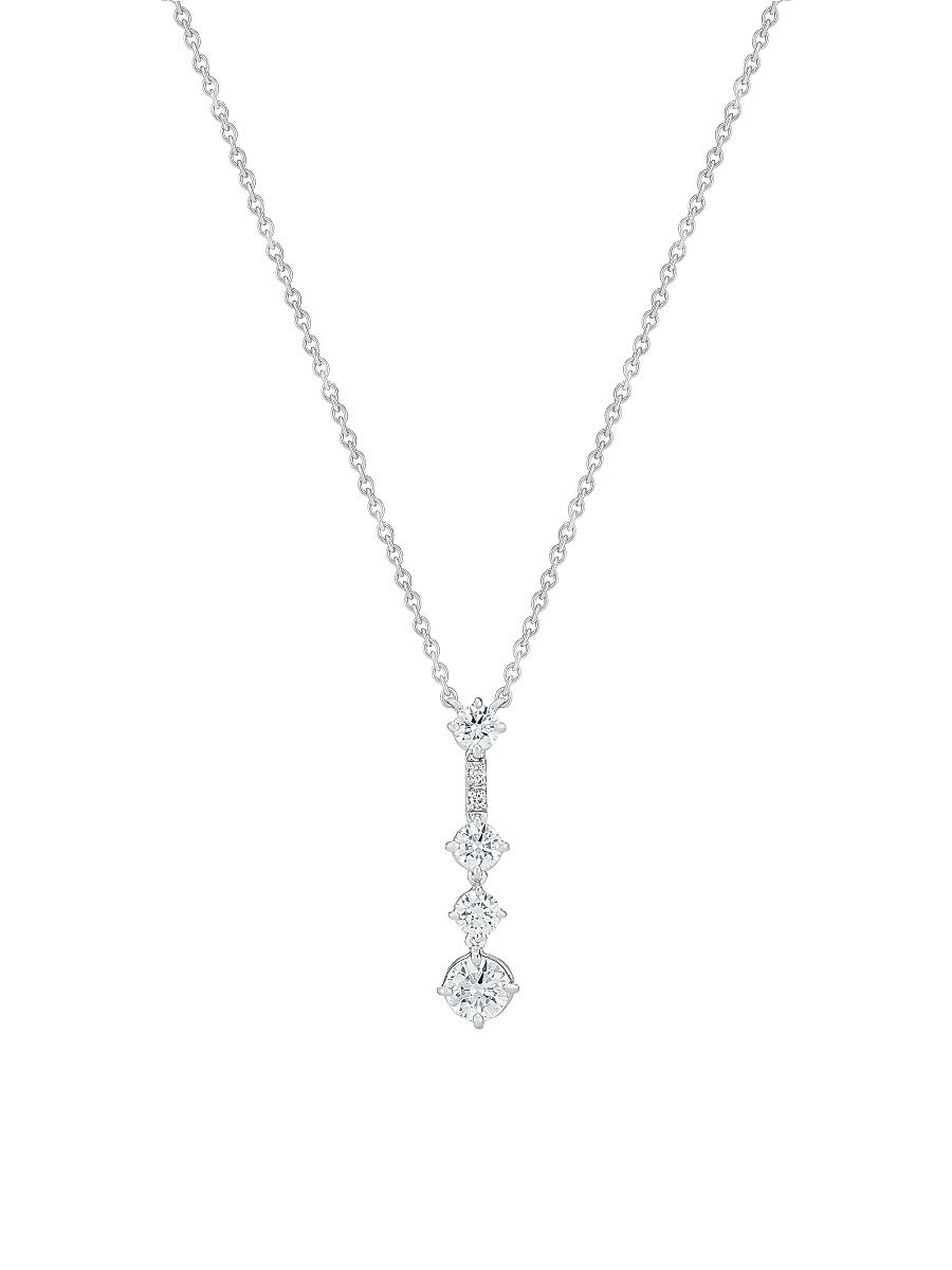 Women's Arpeggia 18K White Gold & Diamond Pendant Necklace - White Gold
