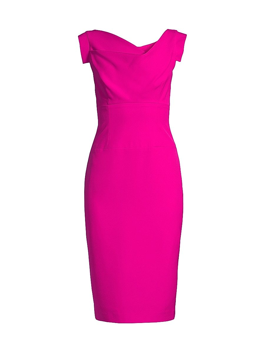 Women's Black Halo x Laurel Berman Jackie O Sheath - Vibrant Pink - Size 10