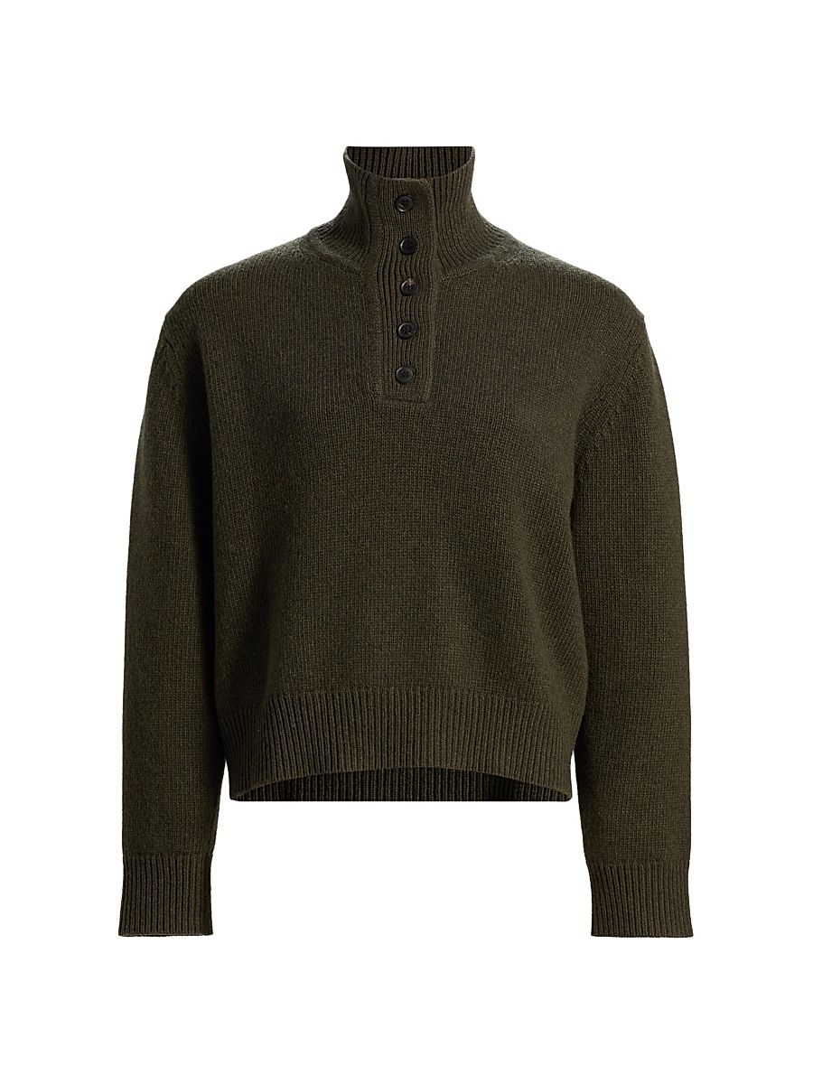 Women's Renata Wool Sweater - Dark Pine Melange - Size XS