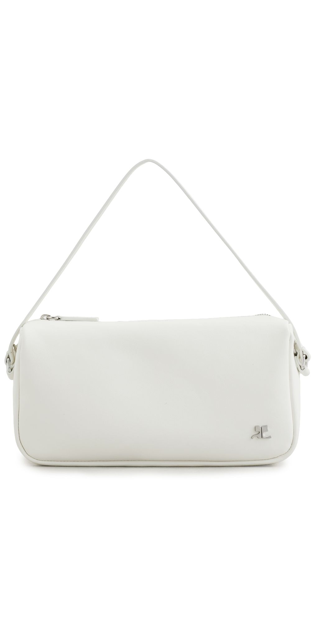 Courrèges Soft Leather Camera Bag Aqua One Size