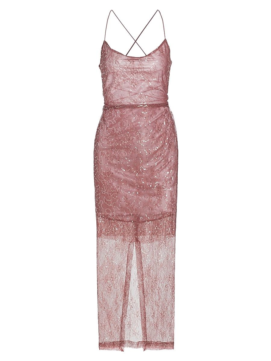 Women's Cassiopeia Embellished Cocktail Dress - Dusty Rose - Size Small