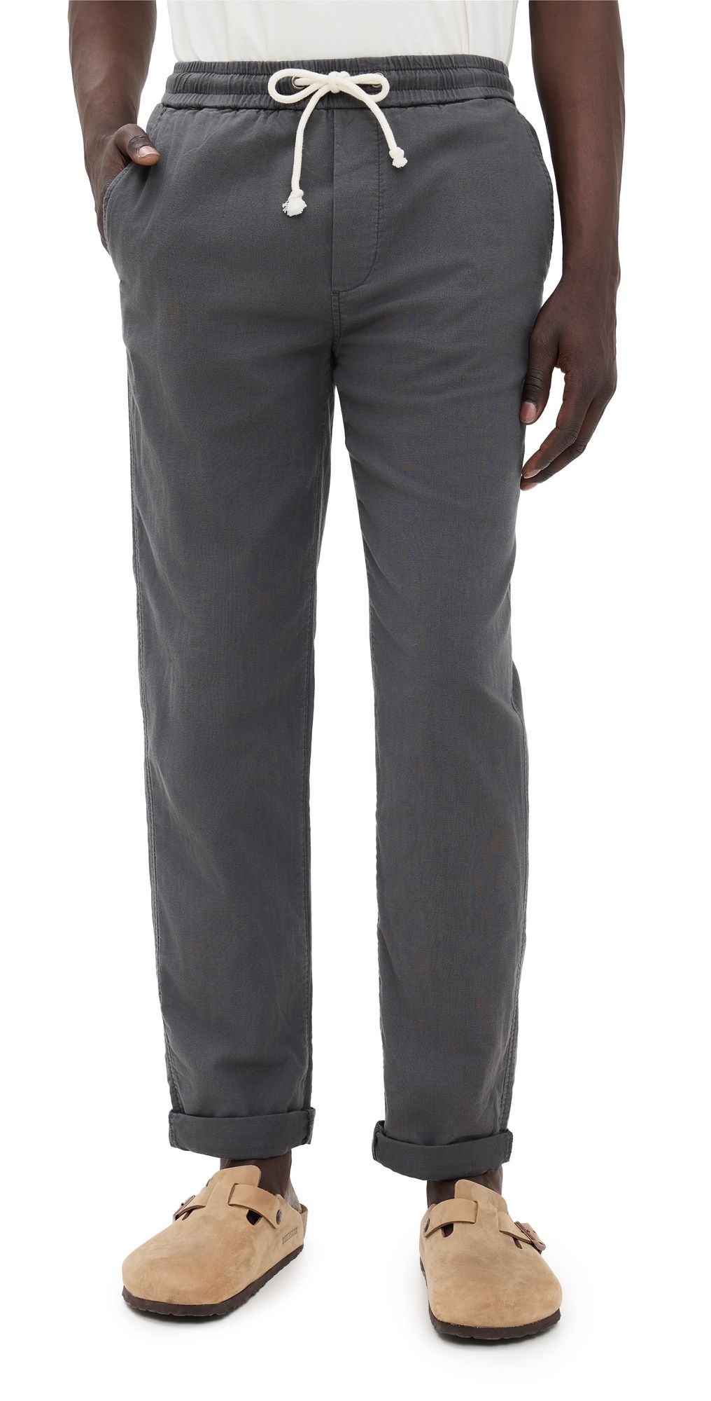 Marine Layer Saturday Stretch Beach Pants Faded Black L