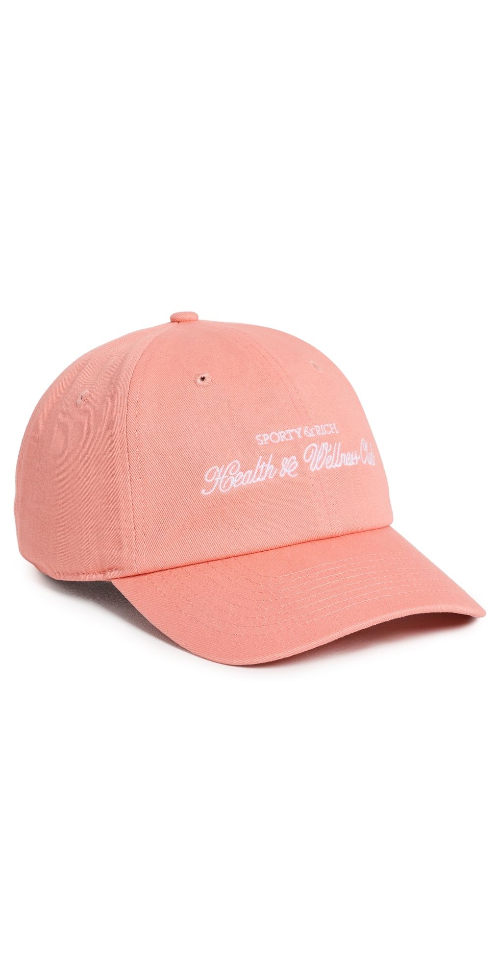 Sporty & Rich H & W Club Cap Flamingo White One Size