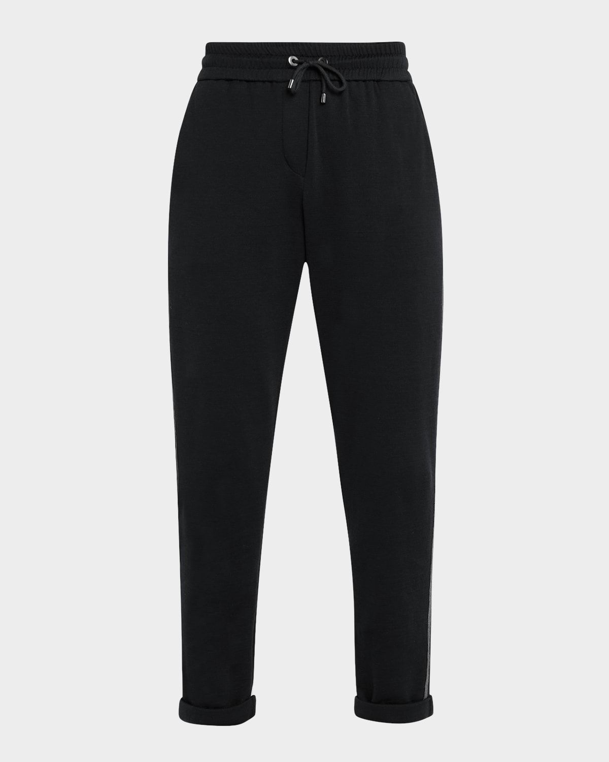 Monili Trim Wide-Leg Sweatpants