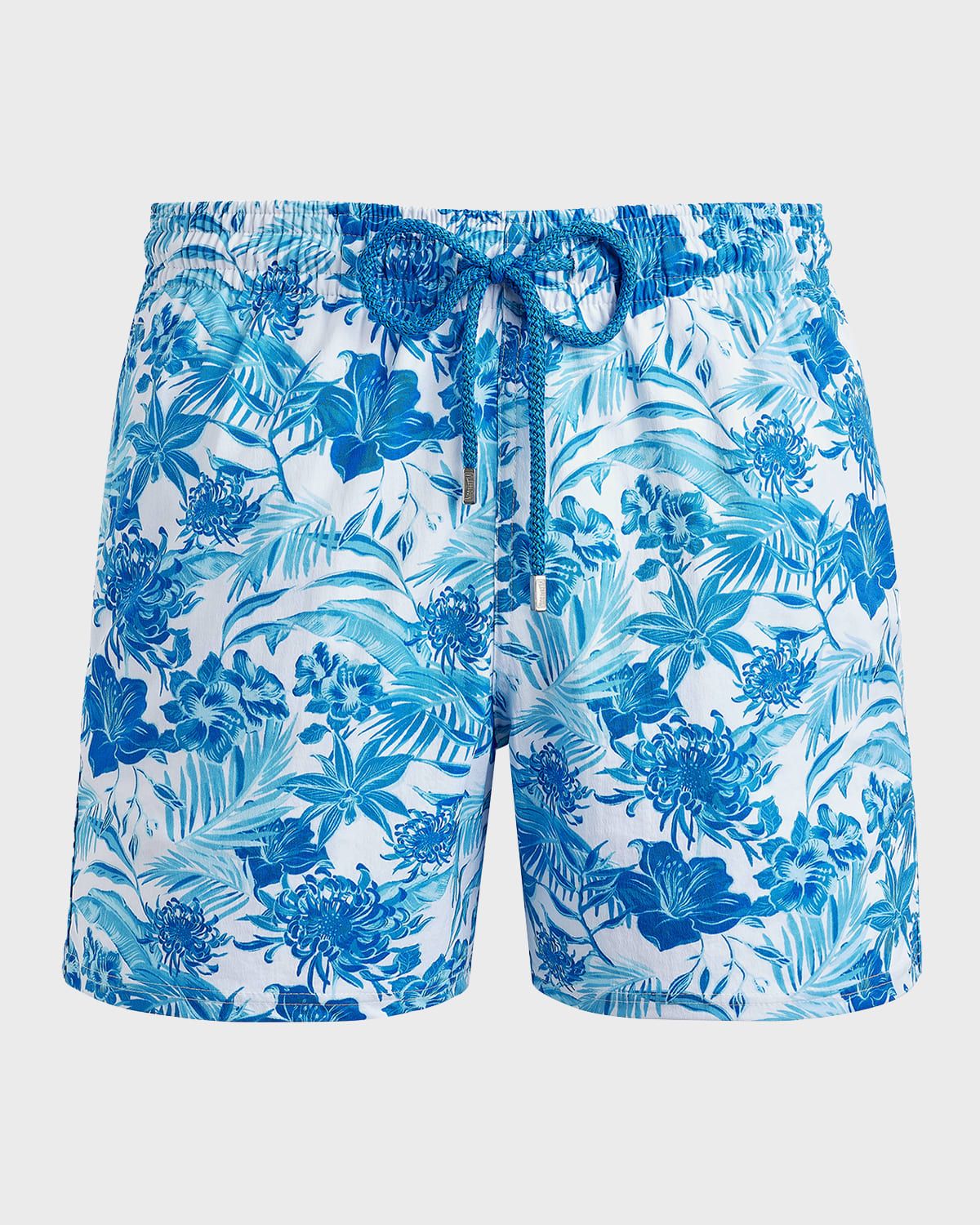 Men & apos;s Tahiti Flower-Print Swim Shorts