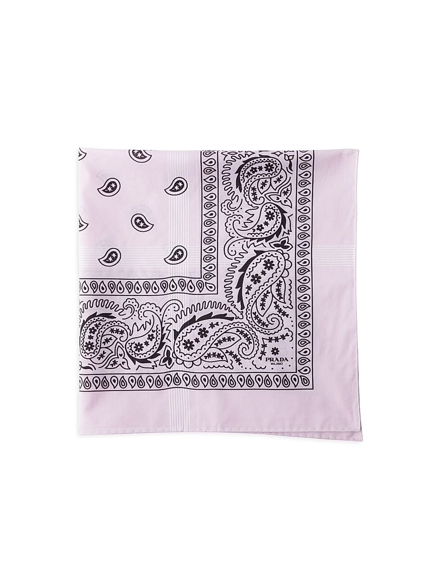 Women's Printed Cotton Scarf - Pink