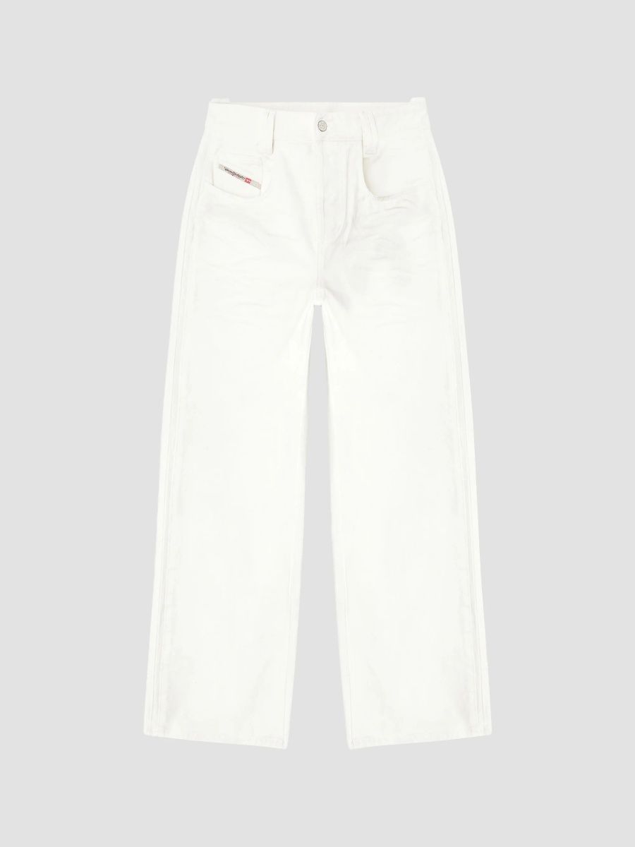 Diesel Men's 1982 Hakou Wide-Leg Jeans - White - Size 36