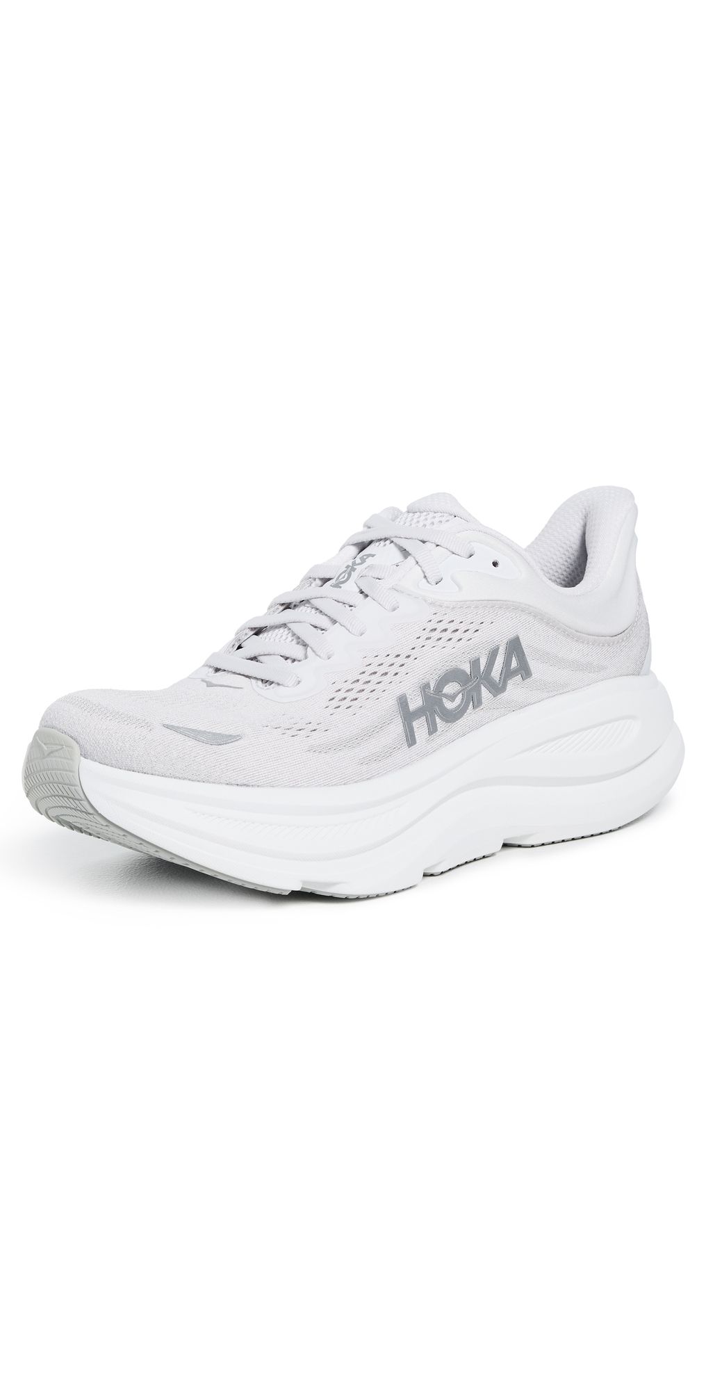 HOKA Bondi 9 Sneakers Stardust/Silver 6.5