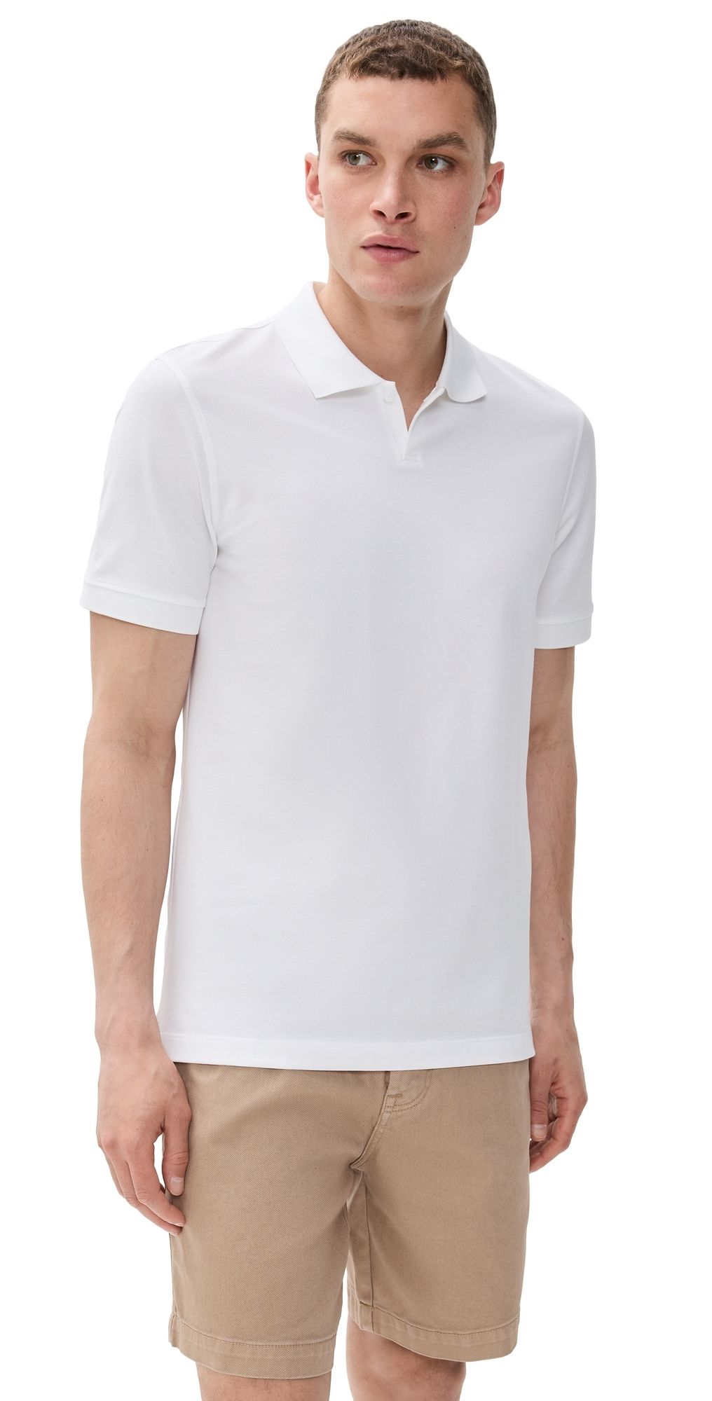 Orlebar Brown Bruno Short Sleeve Pique Polo White L